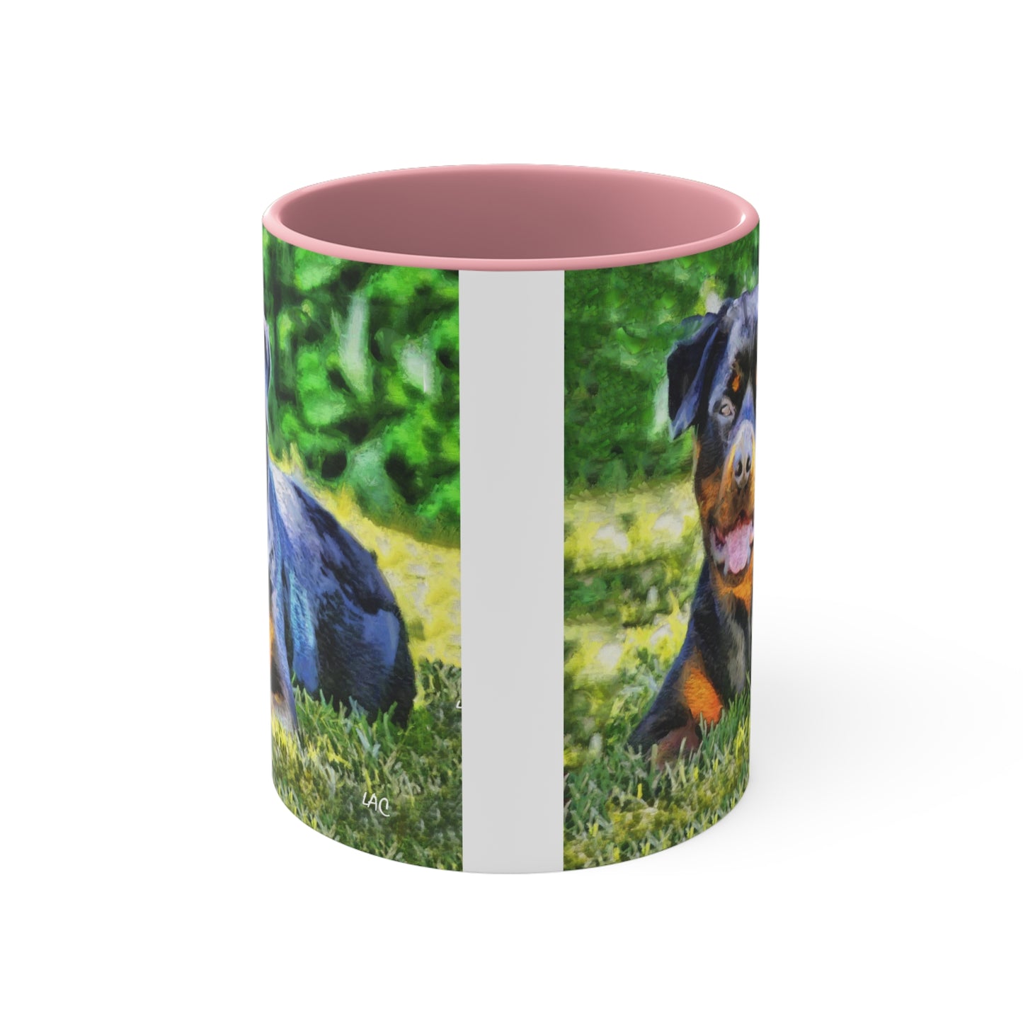 Rottweiler 'Lina' Accent Coffee Mug, 11oz