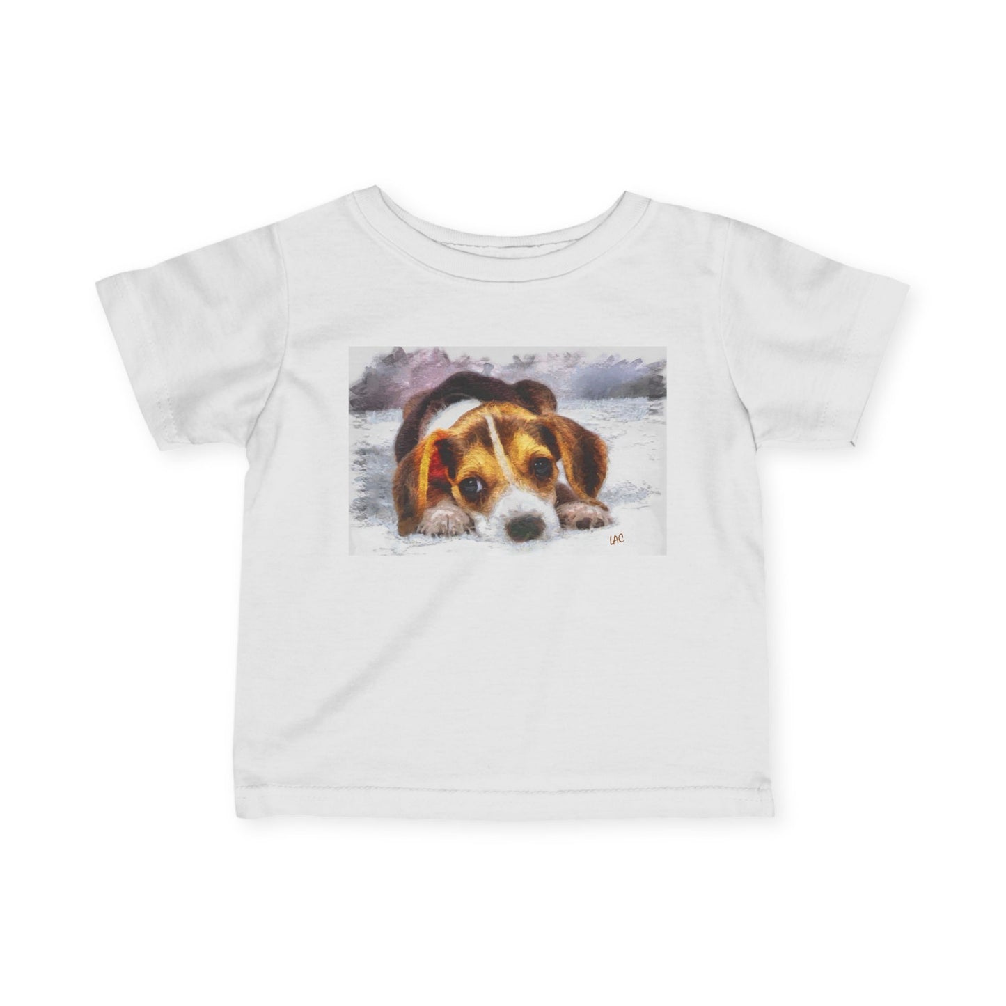 Beagle '#1' - Adorable Infant Fine Jersey Tee
