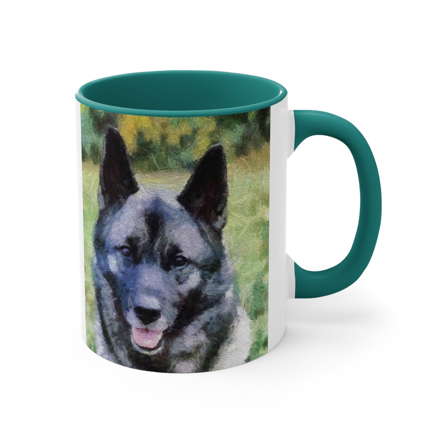 Norwegian Elkhound Accent Coffee Mug, 11oz