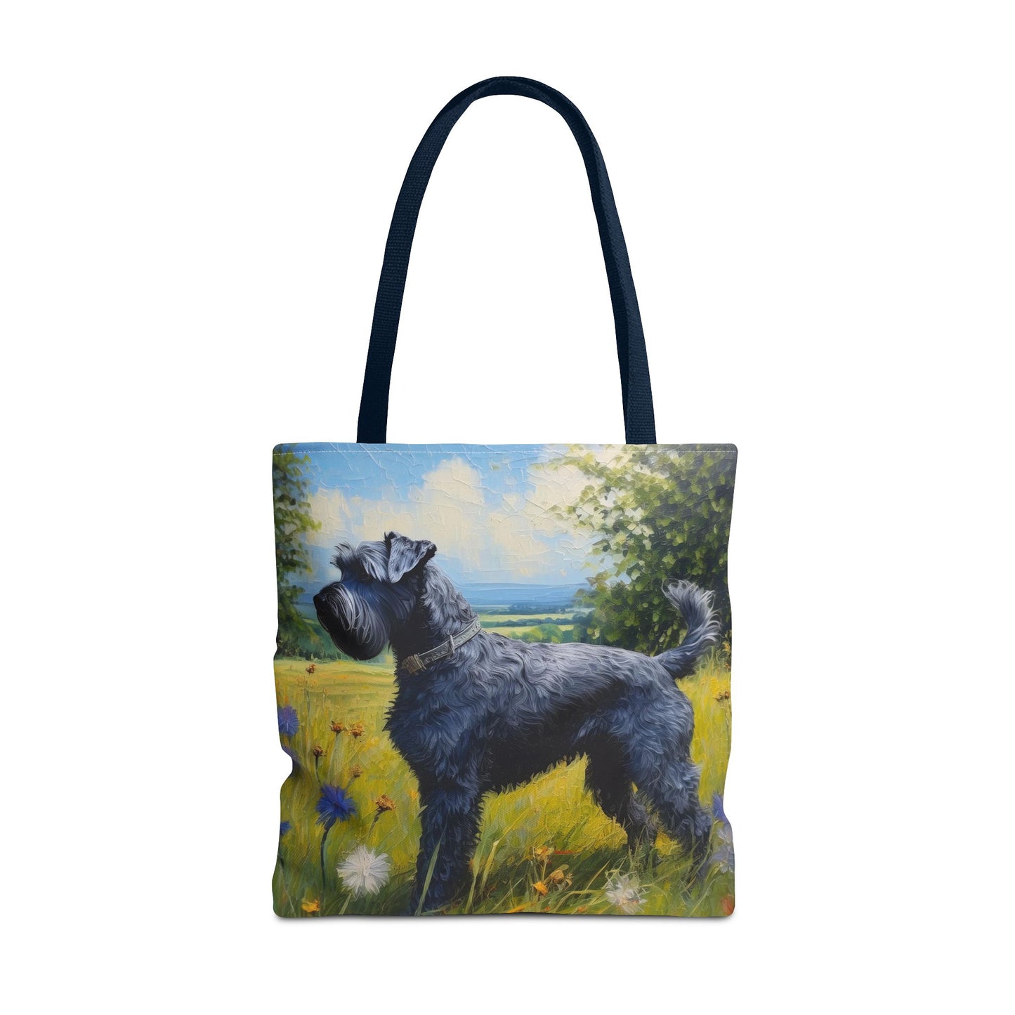 Kerry Blue Terrier Polyester Tote Bag (AOP)
