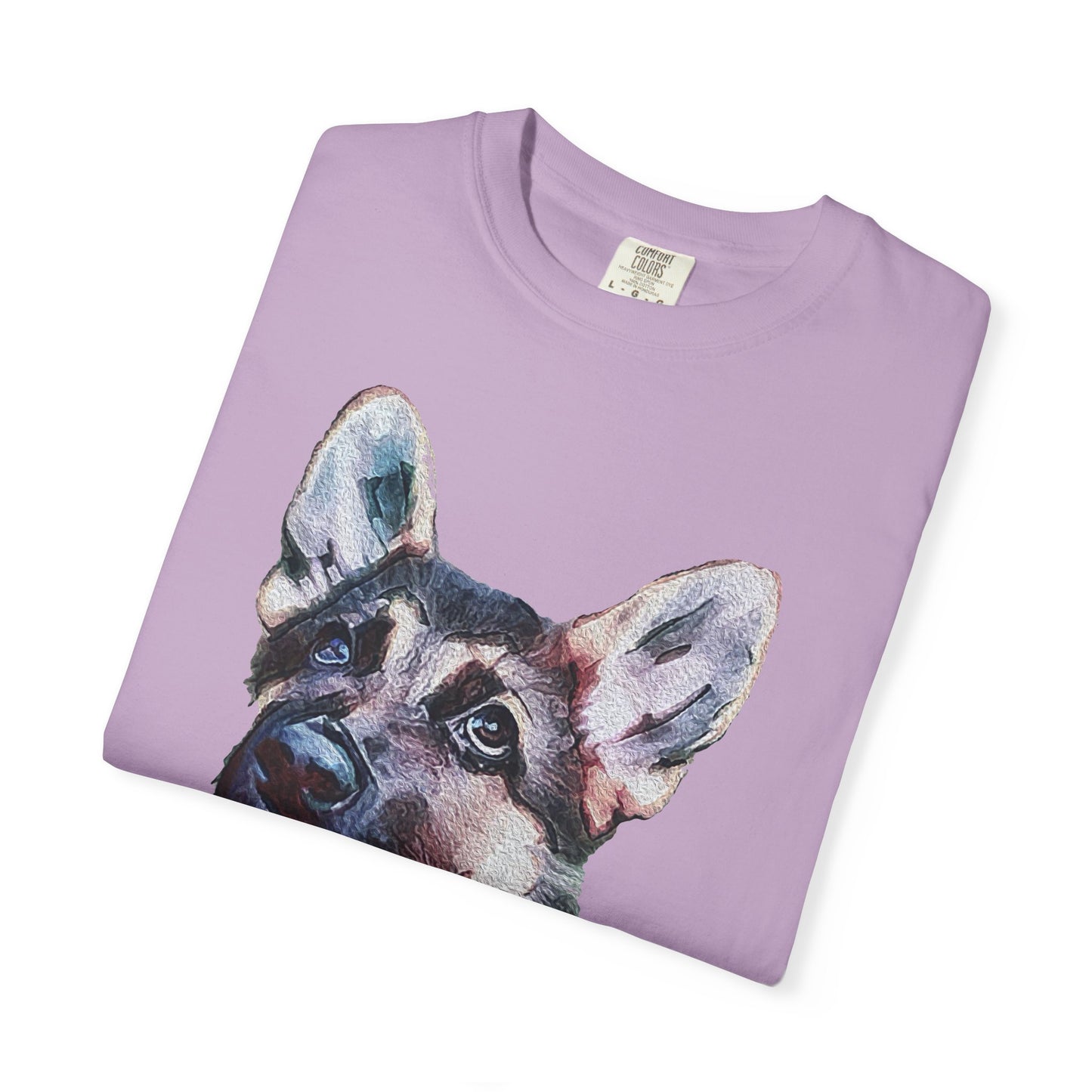 German Shepherd 'Sly' Unisex Relaxed Fit Garment-Dyed T-shirt