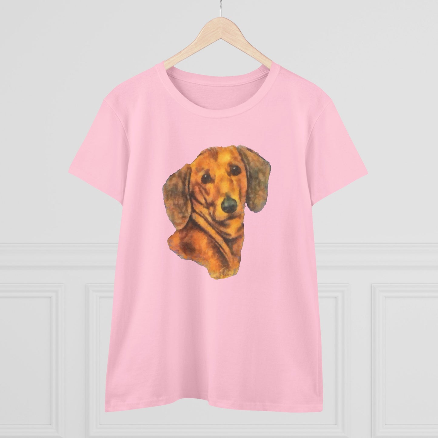 Dachshund 'Doxie #1' Women's Midweight Cotton Tee