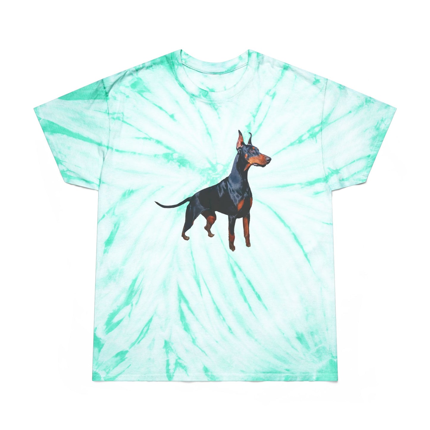 Doberman Pinscher Unisex Tie-Dye Tee, Cyclone