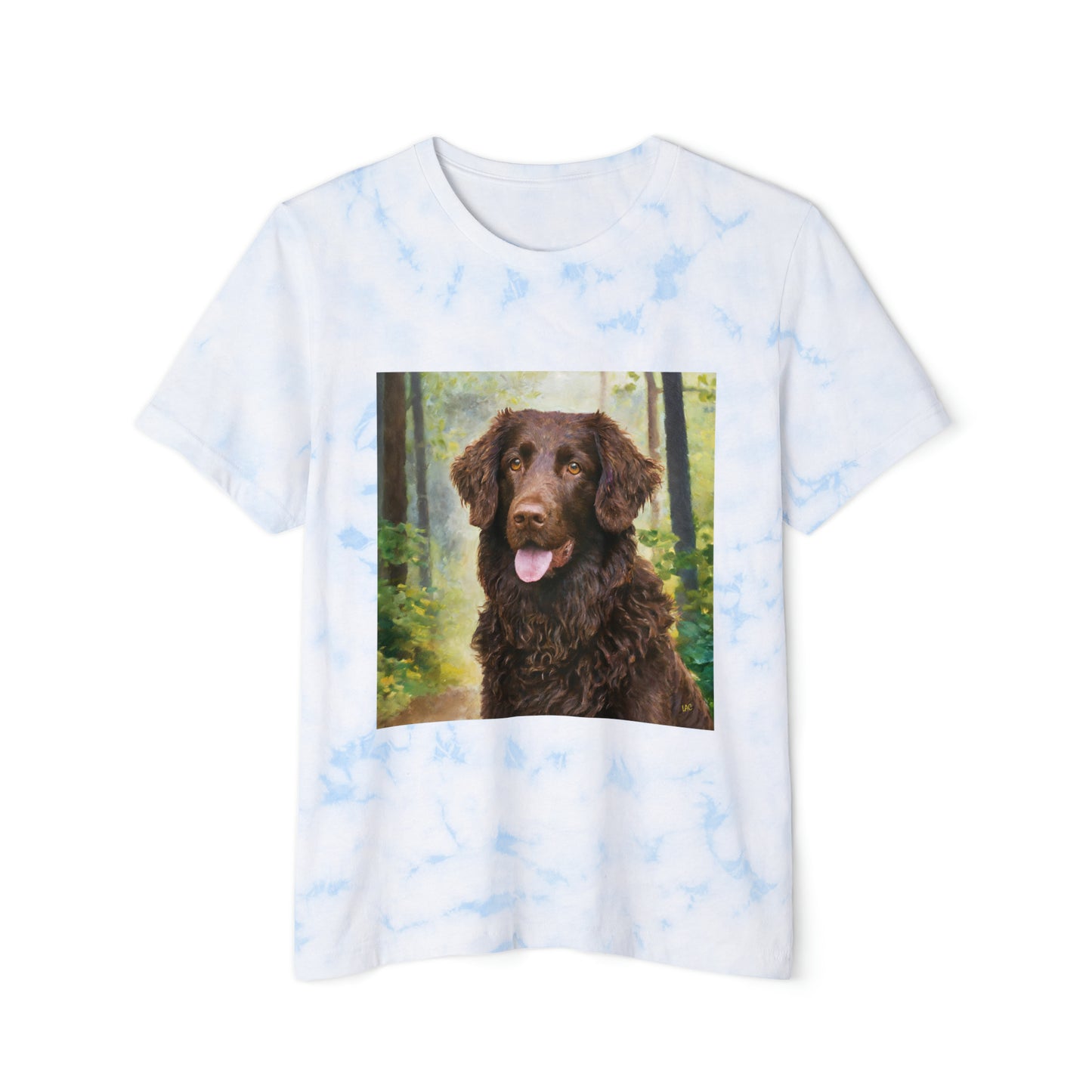 Curly-Coated Retriever Unisex FWD Fashion Tie-Dyed T-Shirt