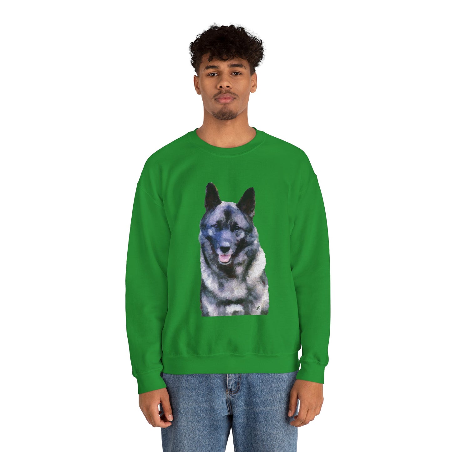 Norwegian Elkhound - Unisex 50/50 Crewneck Sweatshirt