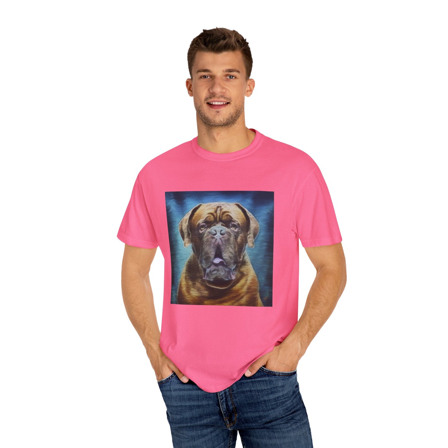 Dogue de Bordeaux Unisex Relaxed Fit Garment-Dyed T-shirt
