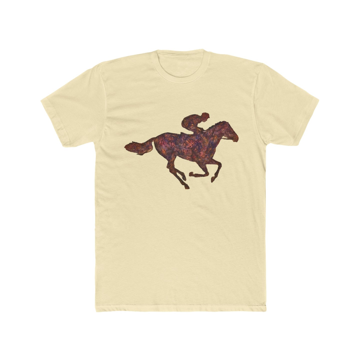 Race Horse - Men's Fitted Cotton Crew Tee
