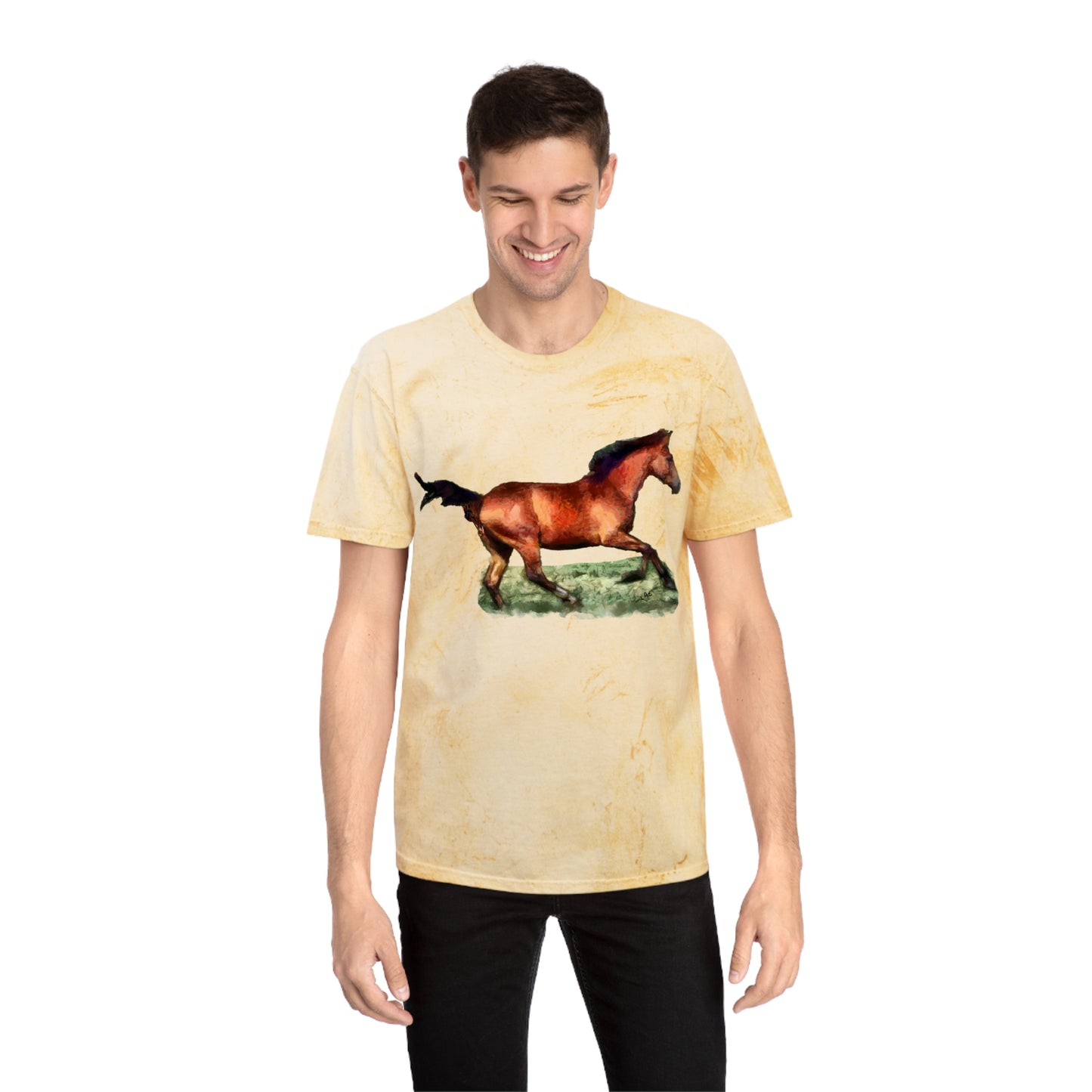 Horse 'Sam' Unisex Cotton Color Blast T-Shirt