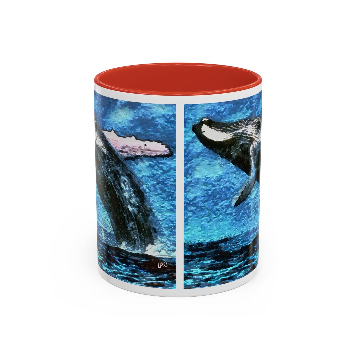 Humpback Whale Accent Coffee Mug, 11oz
