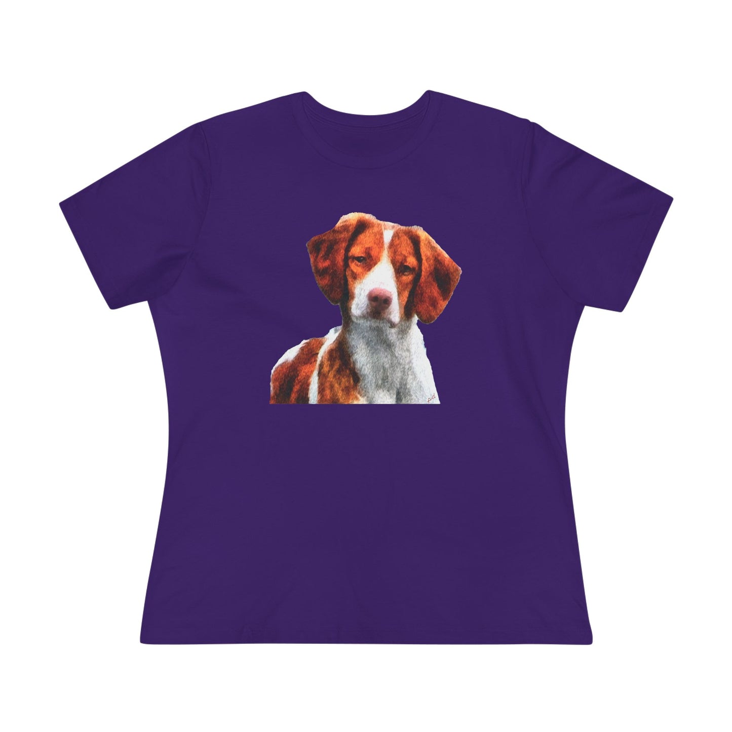 Brittany Spaniel 'Gunner' Women's Relaxed Fit Cotton Tee