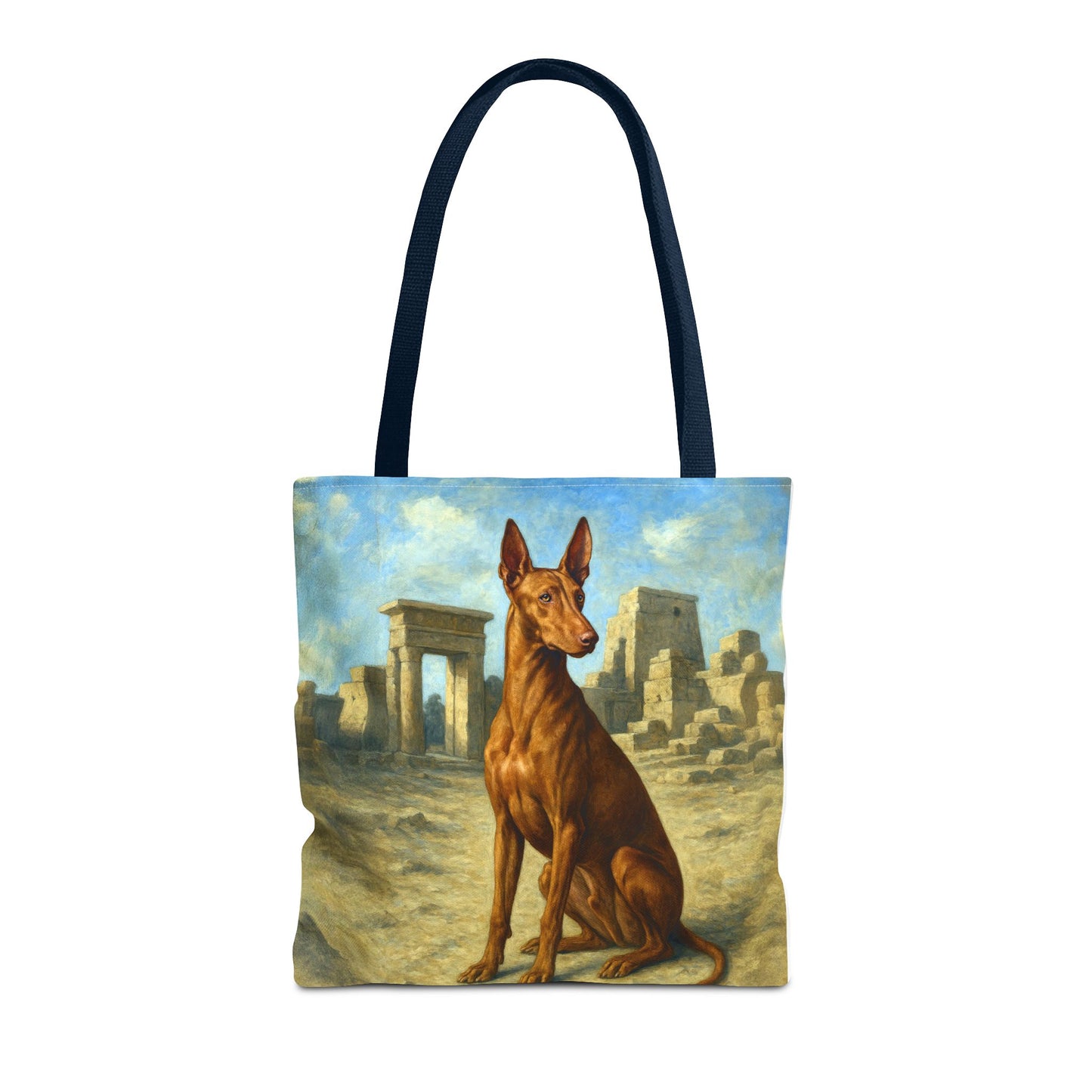 Egyptian Pharoh Hound Polyester Tote Bag (AOP)