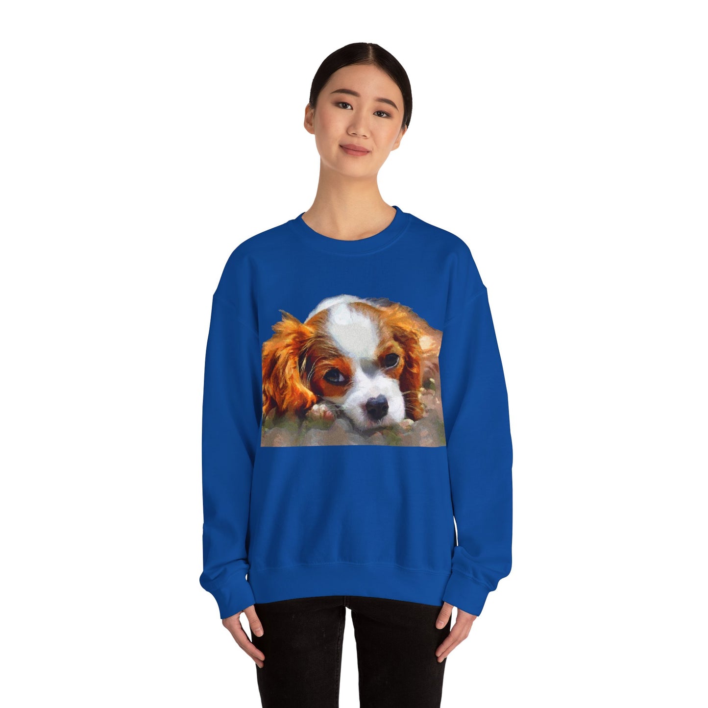Cavalier King Charles Spaniel Puppy Crewneck Sweatshirt