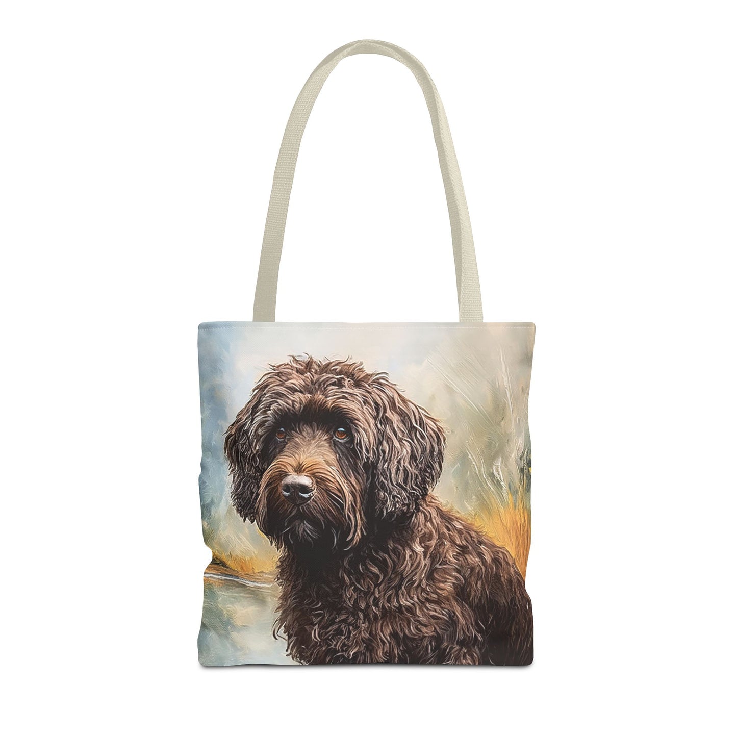 Barbet Polyester Tote Bag - Artistic Elegance for Everyday Adventures