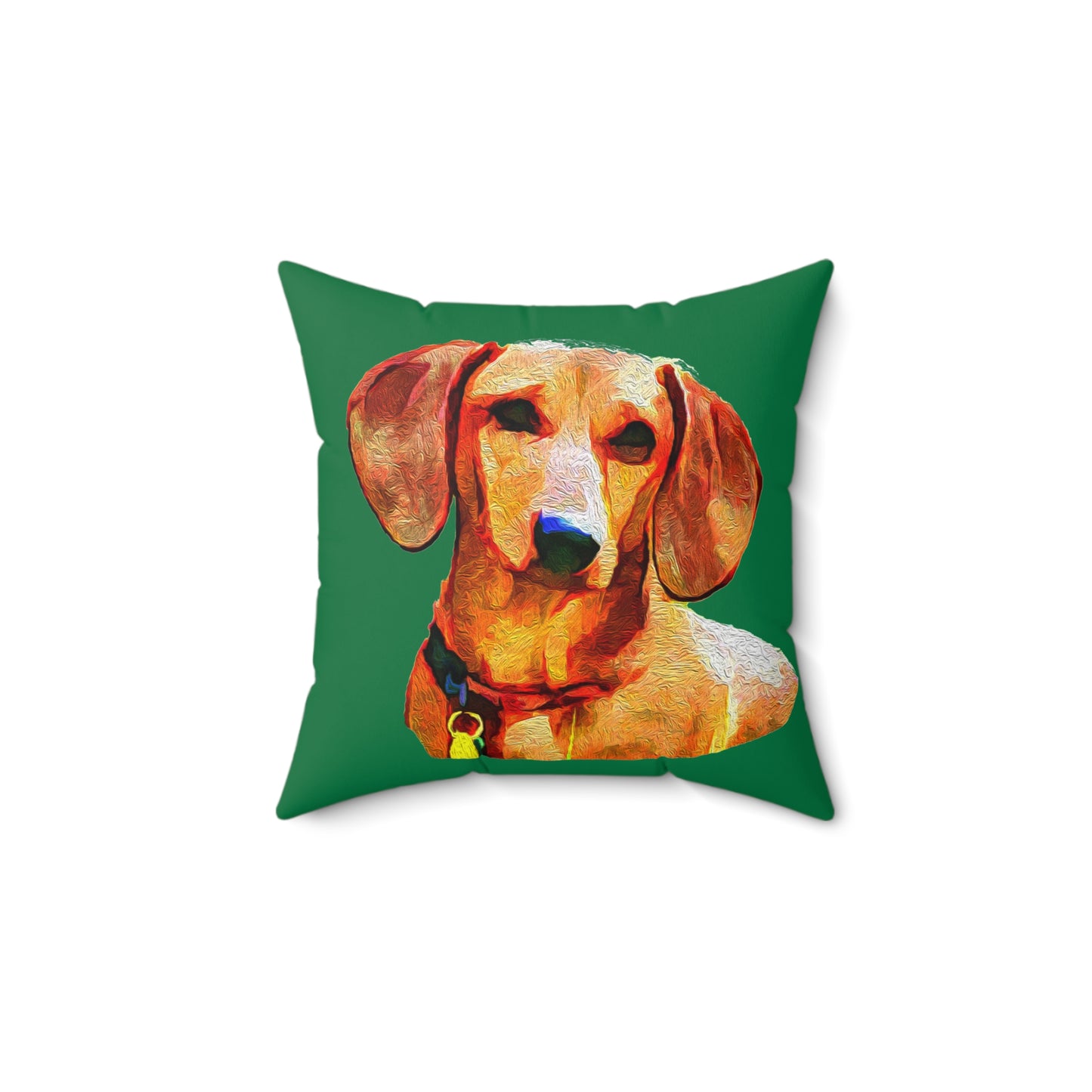 Dachshund 'Daisy' Spun Polyester Throw Pillow