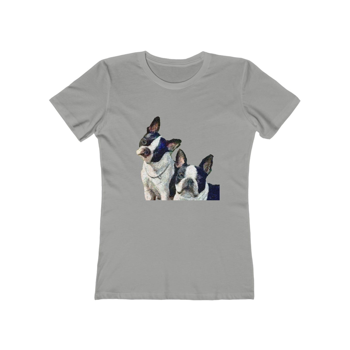 Sophisticated Boston Terriers Women's Slim Fit T-Shirt