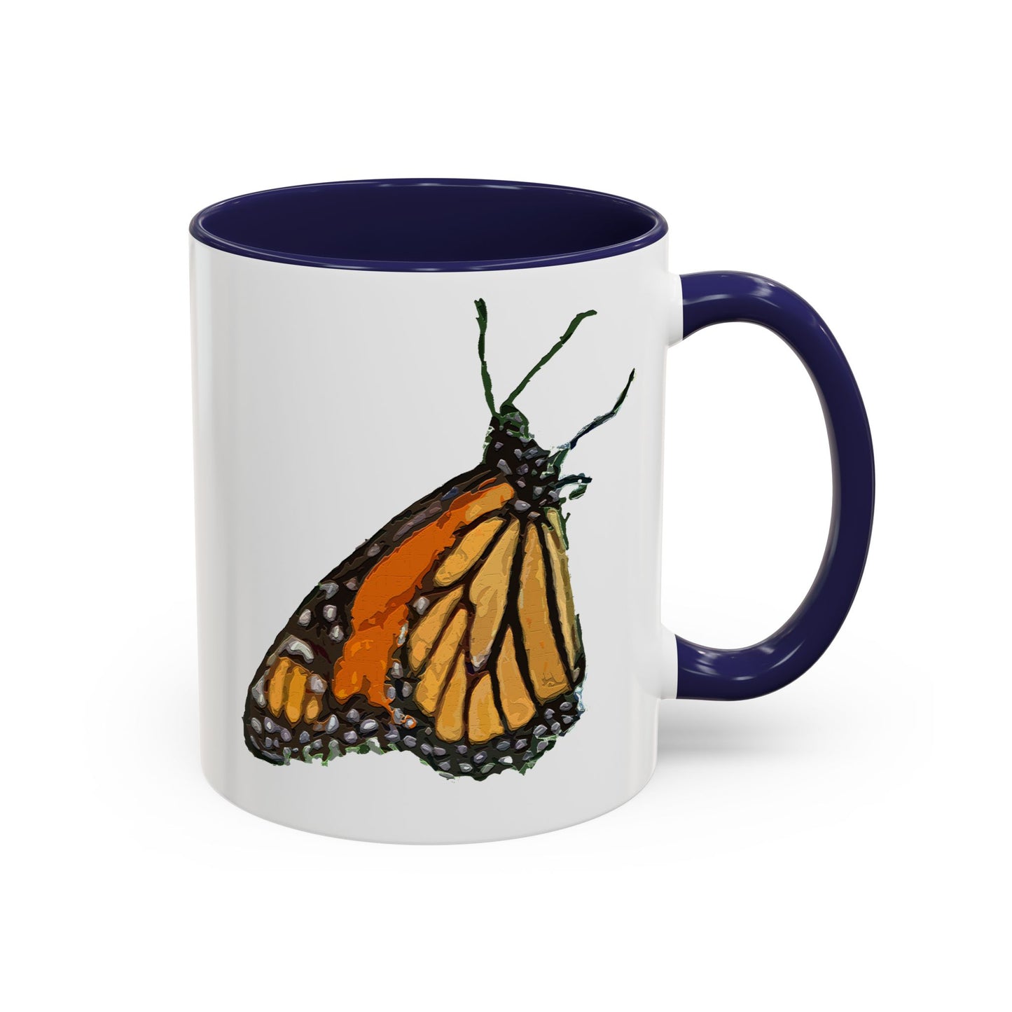 Monarch Butterfly Accent Coffee Mug, 11oz