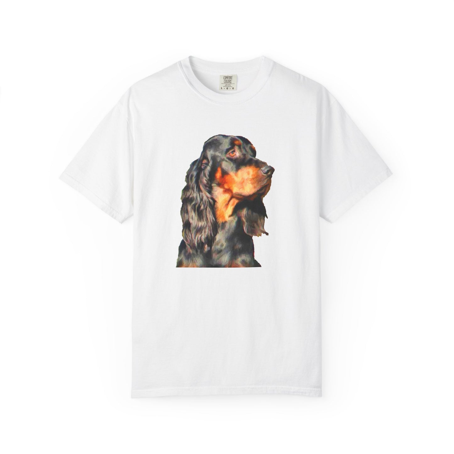 Gordon Setter Unisex-Adult Relaxed Fit Garment-Dyed T-shirt