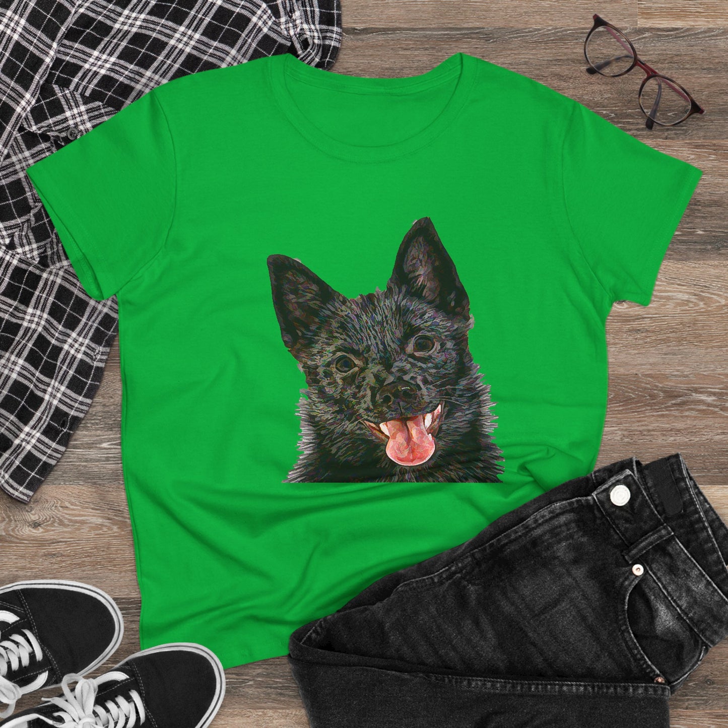 Schipperke Women's Midweight Cotton Tee