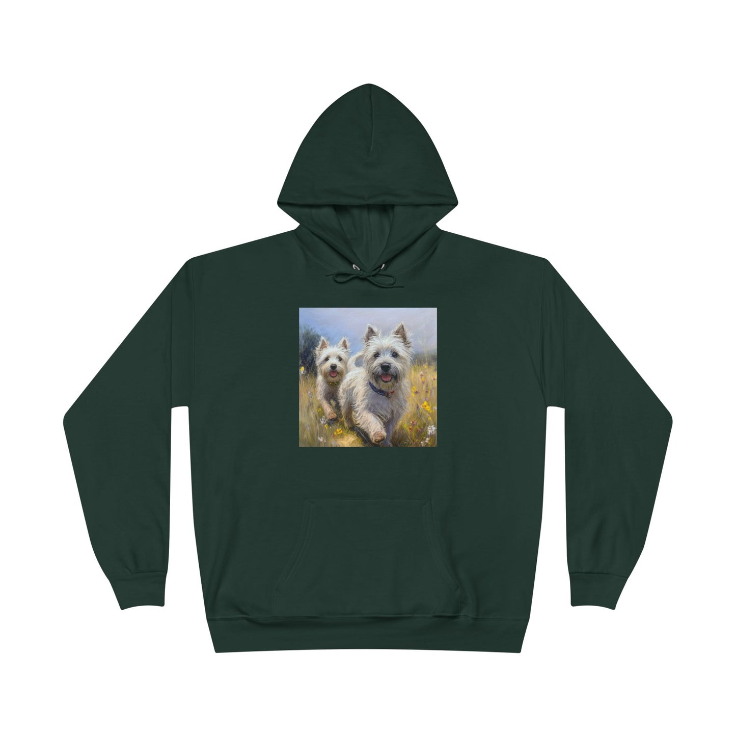 Cairn Terriers - Unisex Cotton Blend Fleece Lined Hoodie Sweatshirt