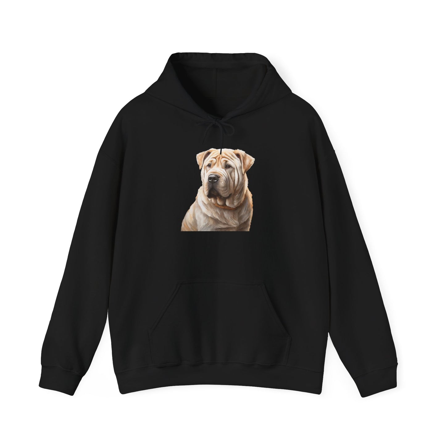 Luxurious Chinese Shar-Pei 50/50 Hooded Sweatshirt