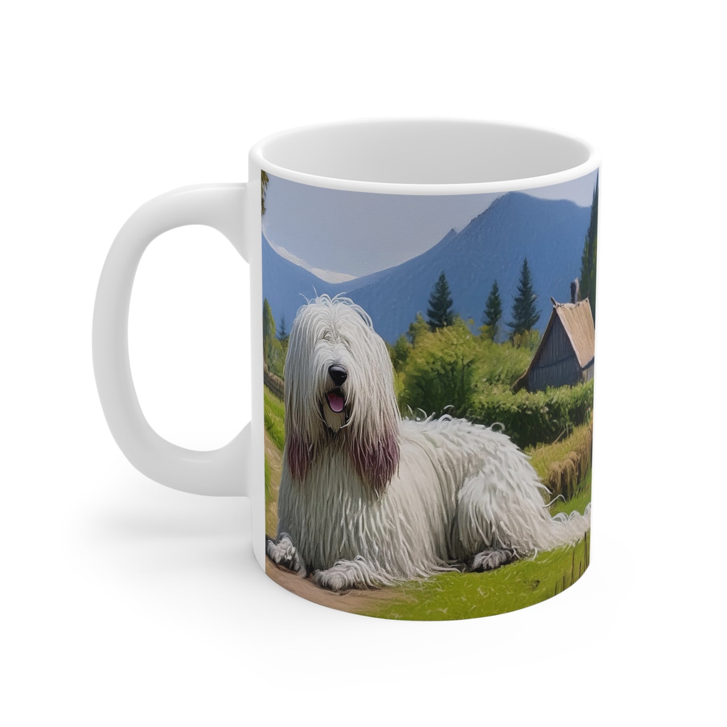 Hungarian Komondor Ceramic Mug 11oz - Sip in Style
