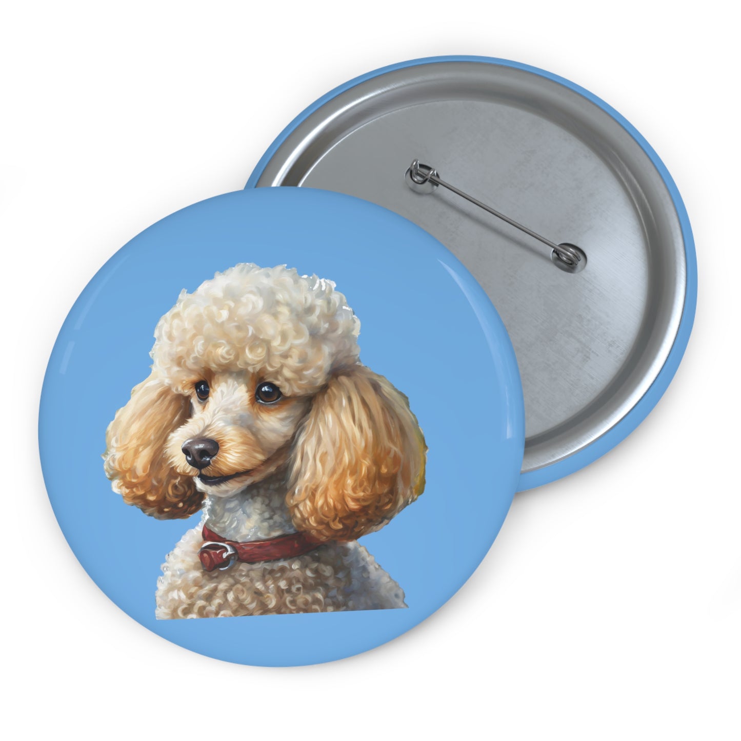 Standard Poodle #2 Metal Pinback Buttons