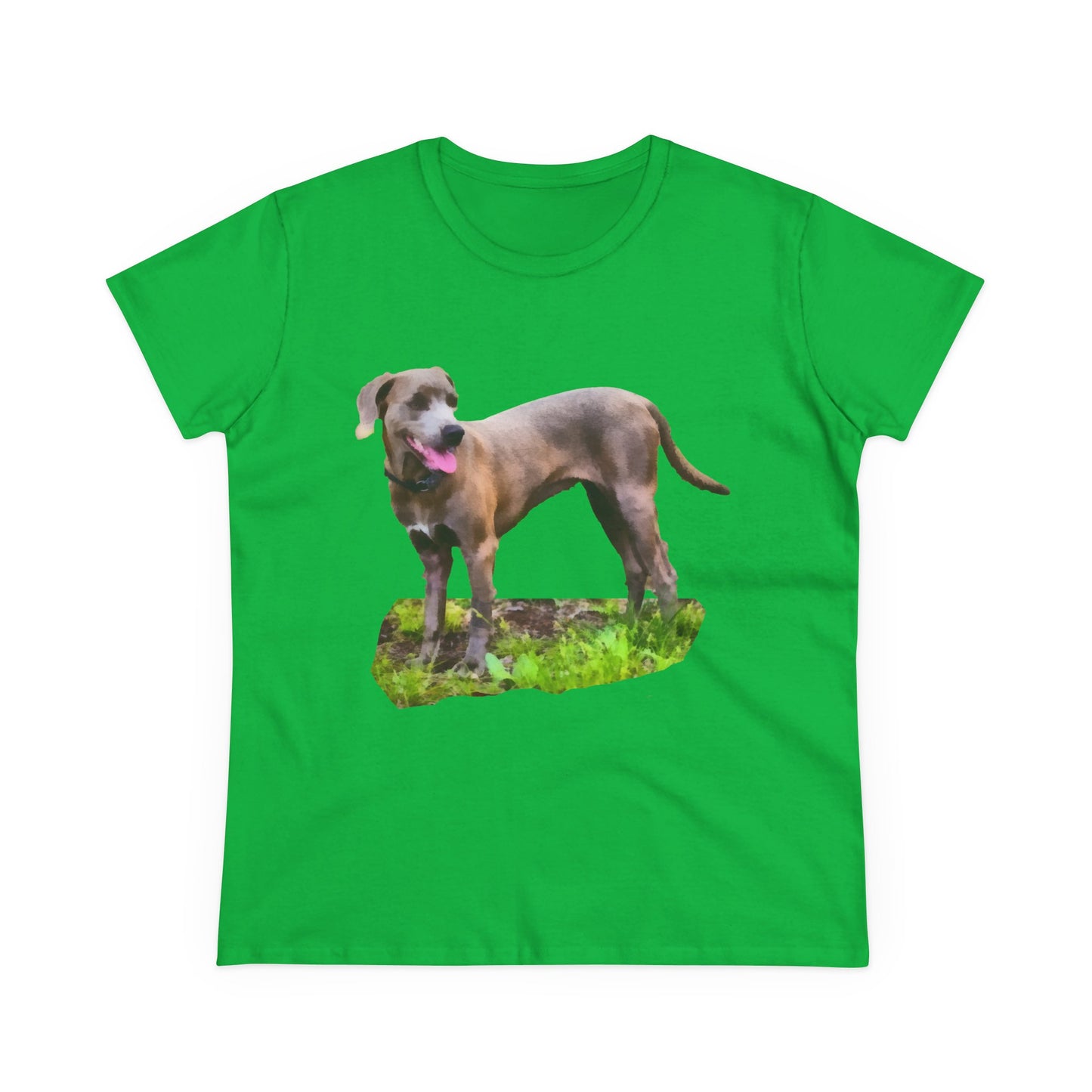 Blue Lacy Women's Midweight Cotton Tee