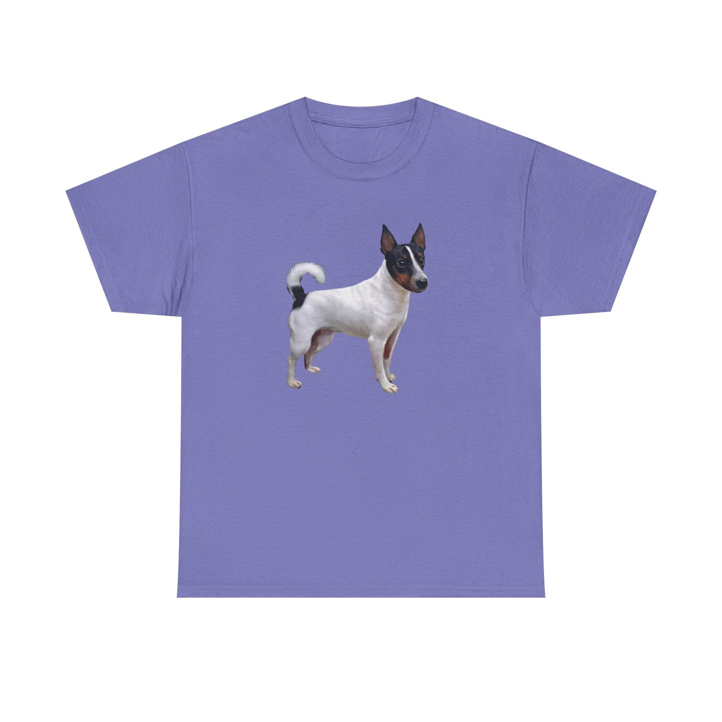 Japanese Terrier Cute Dog Unisex Heavy Cotton Tee for Animal Lovers