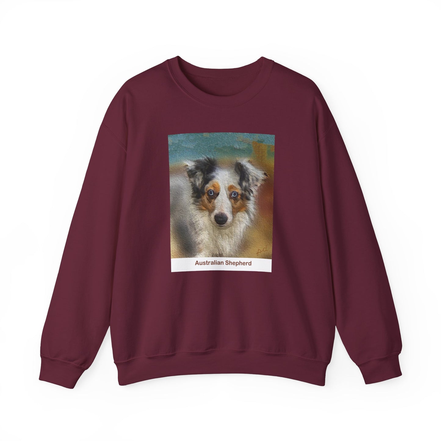 Australian Shepherd Unisex 50/50 Crewneck Sweatshirt - Love for Your Furry Companion