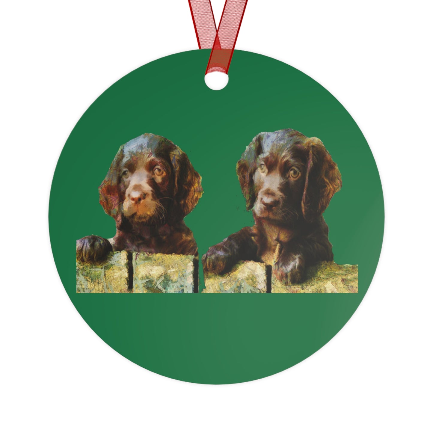Boykin Spaniels Metal Ornaments