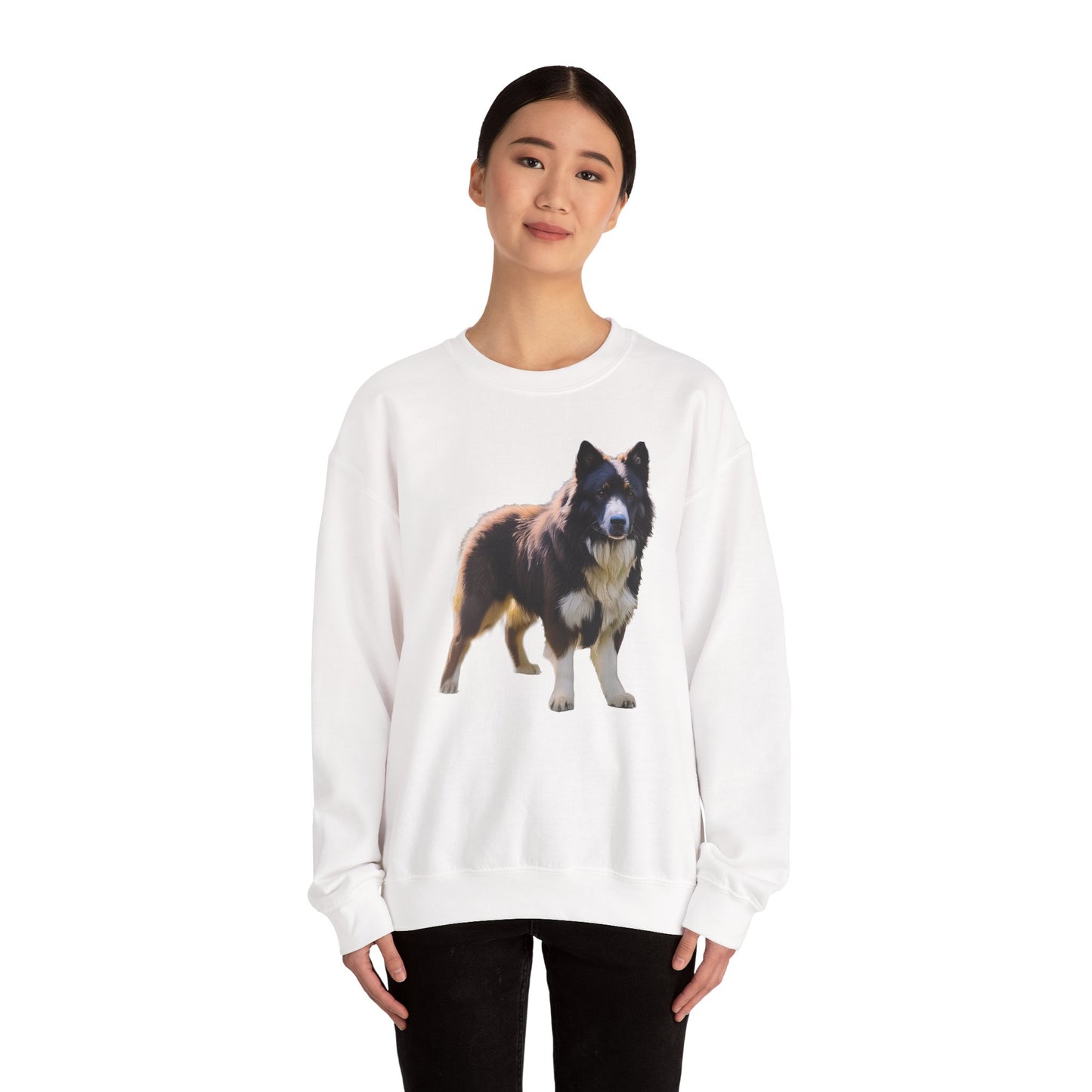 Karelian Bear Dog -- Unisex 50/50 Crewneck Sweatshirt