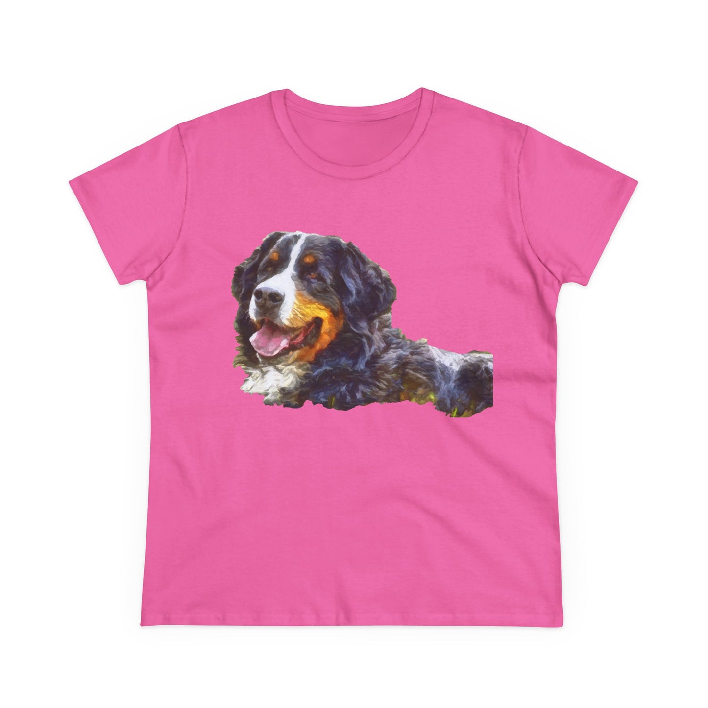 Bernese Mountain Dog Women's Midweight Cotton Tee