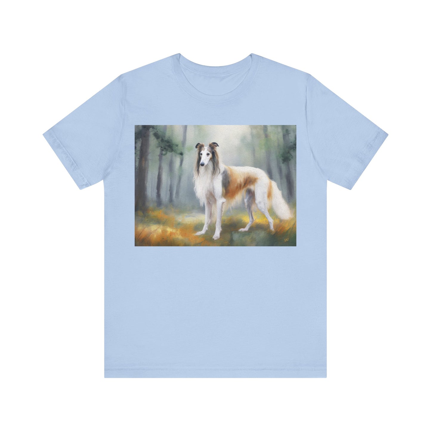 Borzoi 'Russian Wolfhound' Unisex Jersey Short Sleeve Tee