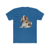 French Spaniel Men's Fitted Cotton Crew Tee