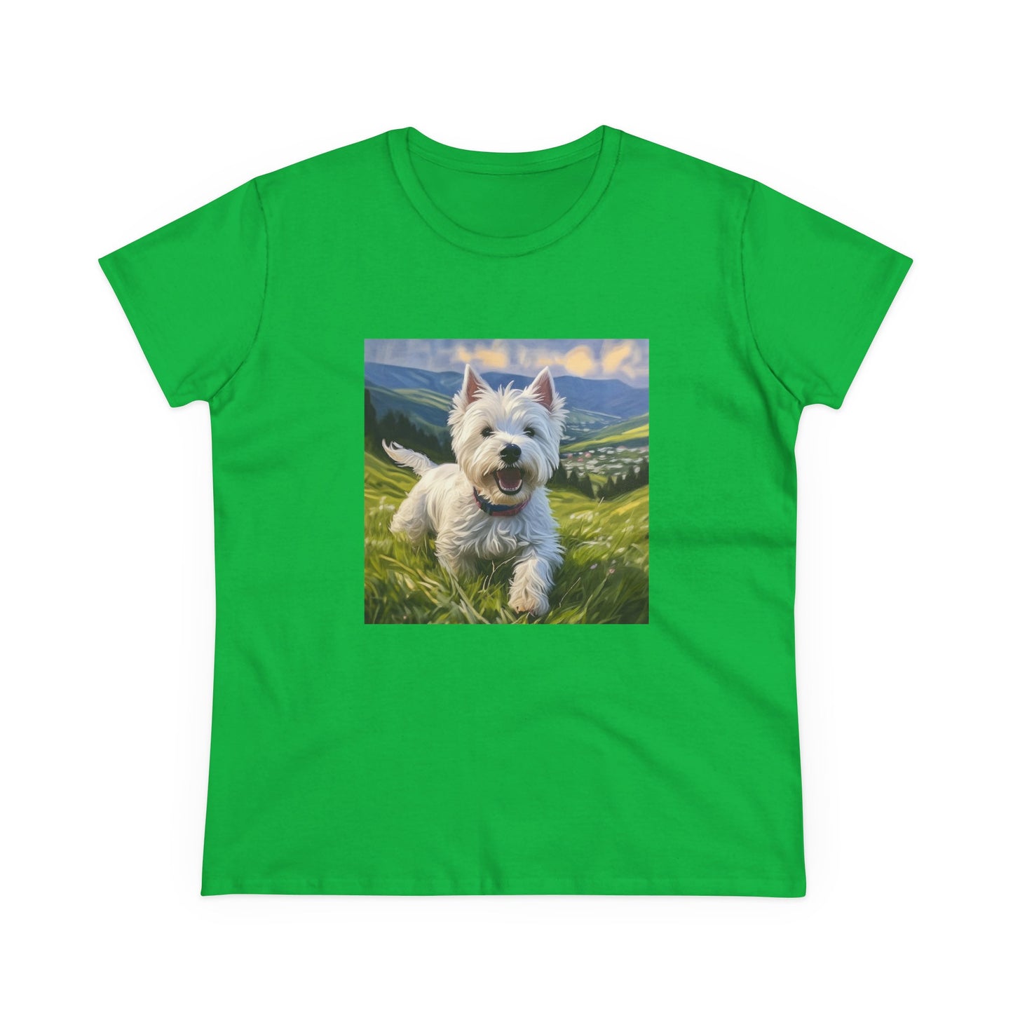 Westie #2 - West Highland Terrier - Women's Midweight Cotton Tee