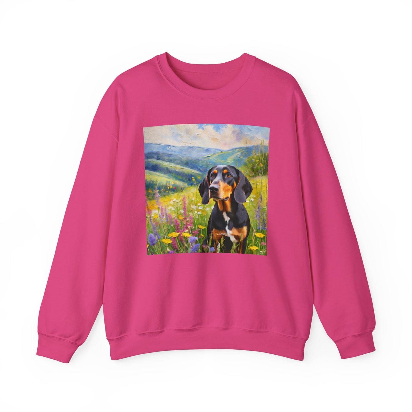 Black & Tan Coonhound Unisex 50/50 Crewneck Sweatshirt