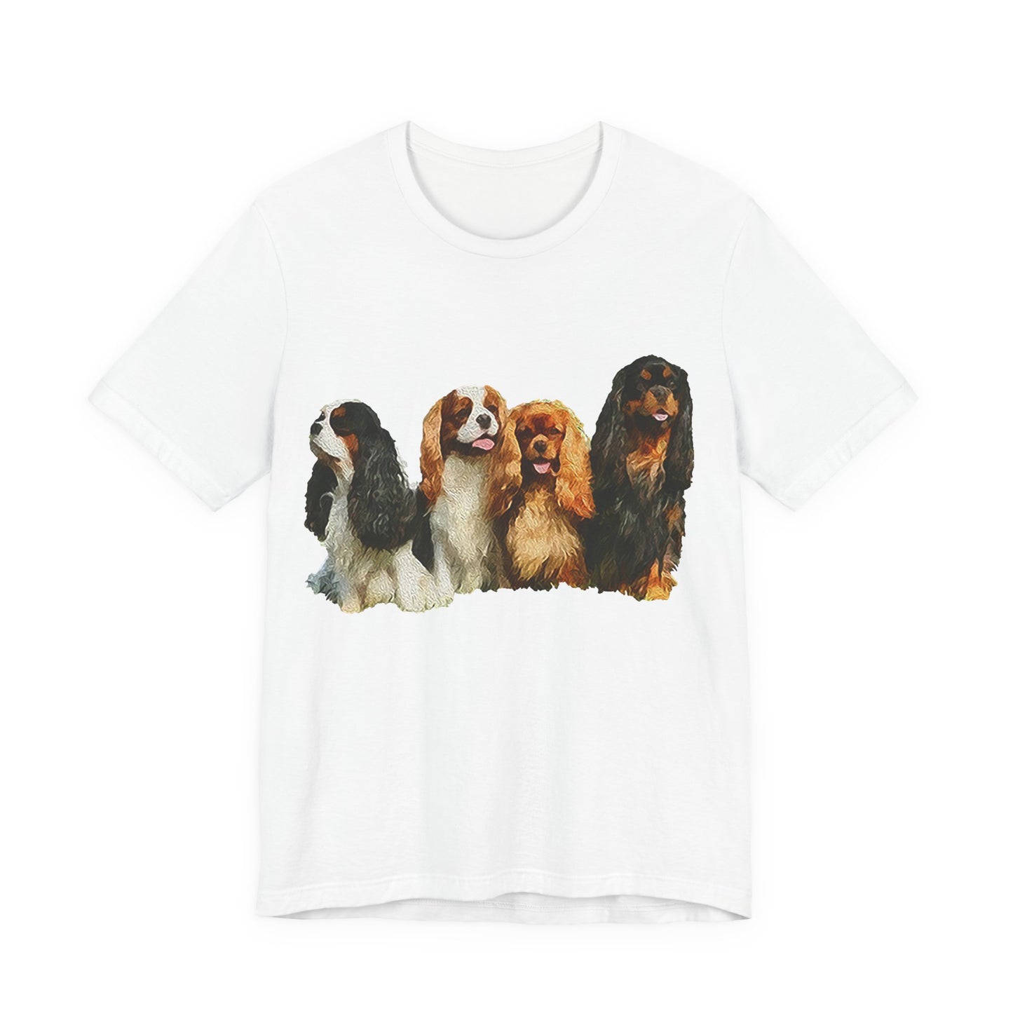 King Charles Spaniels 'Cavalier Club' Unisex Jersey Short Sleeve Tee