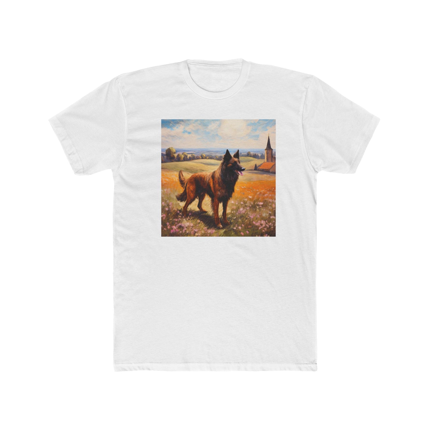 Belgian Tervuren – Men's Fitted Cotton Crew Tee