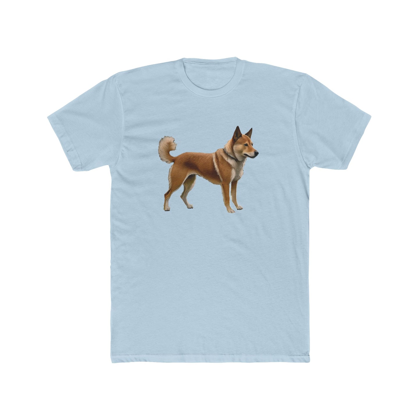 Shikoku - Japanese Hunting Dog - Men's Fitted Cotton Crew Tee