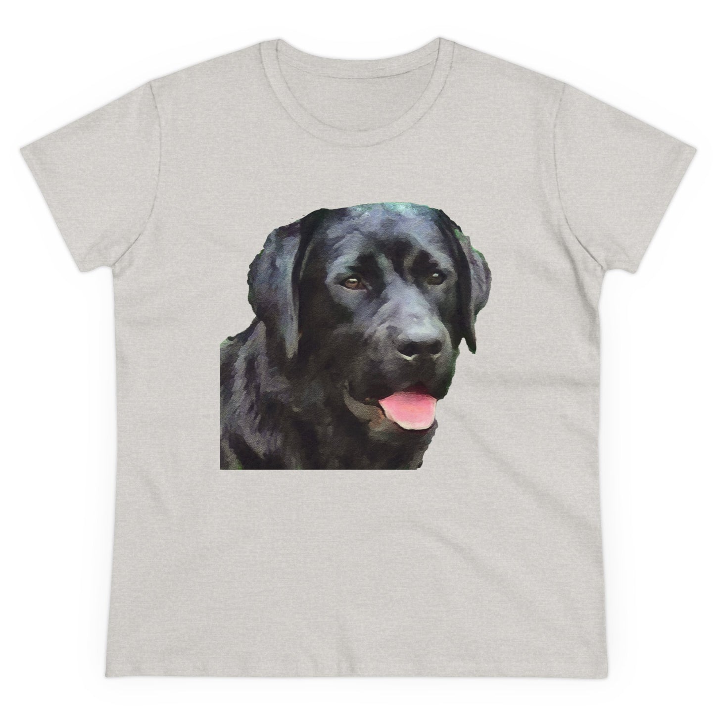 Black Lab 'Rizzo' - Labrador Retriever Women's Midweight Cotton Tee