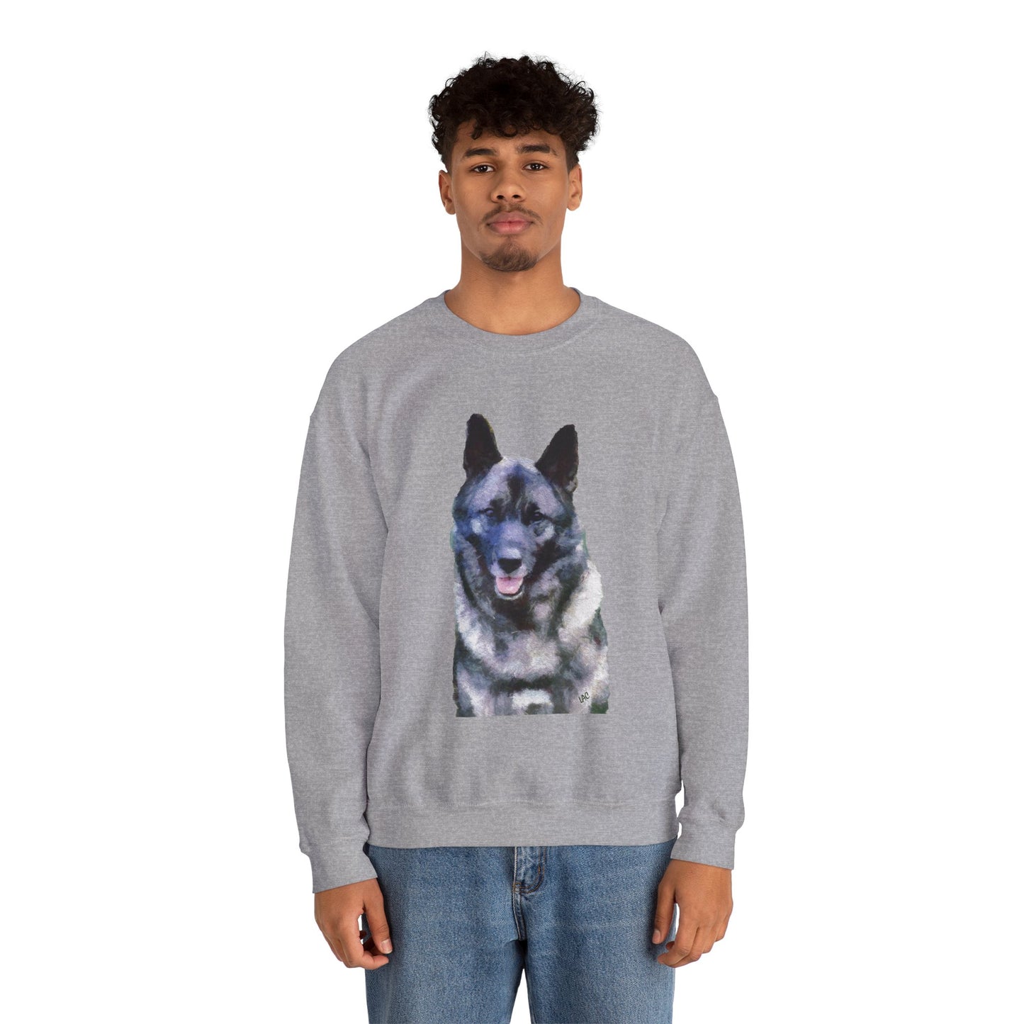 Norwegian Elkhound - Unisex 50/50 Crewneck Sweatshirt
