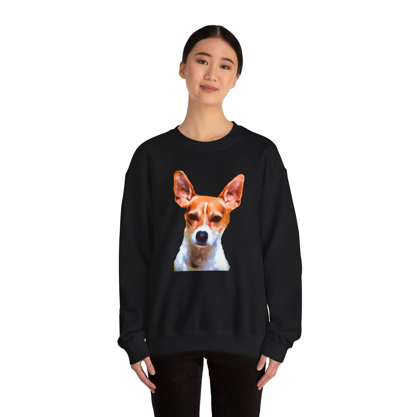 Rat Terrier Unisex 50/50 Crewneck Sweatshirt