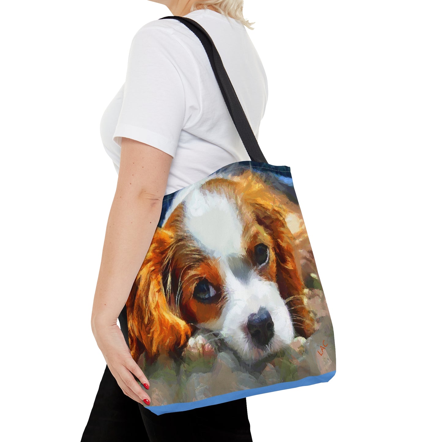 Cavalier King Charles Puppy Tote Bag