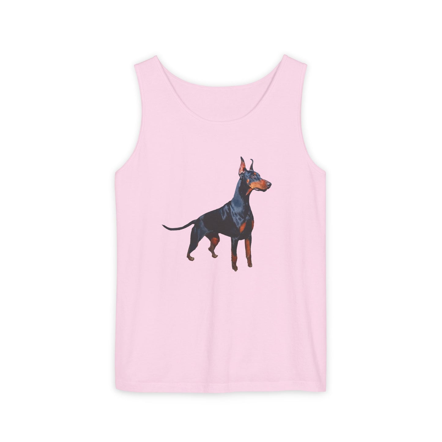 Doberman Pinscher Lover's Unisex Relaxed Fit Garment-Dyed Tank Top
