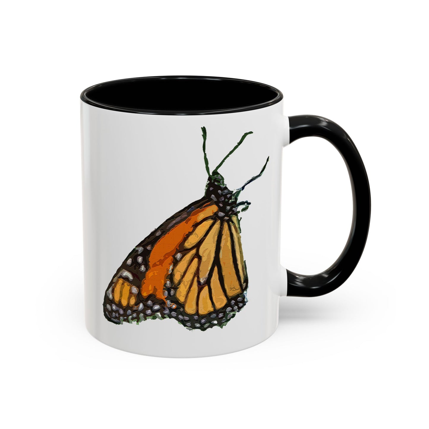 Monarch Butterfly Accent Coffee Mug, 11oz