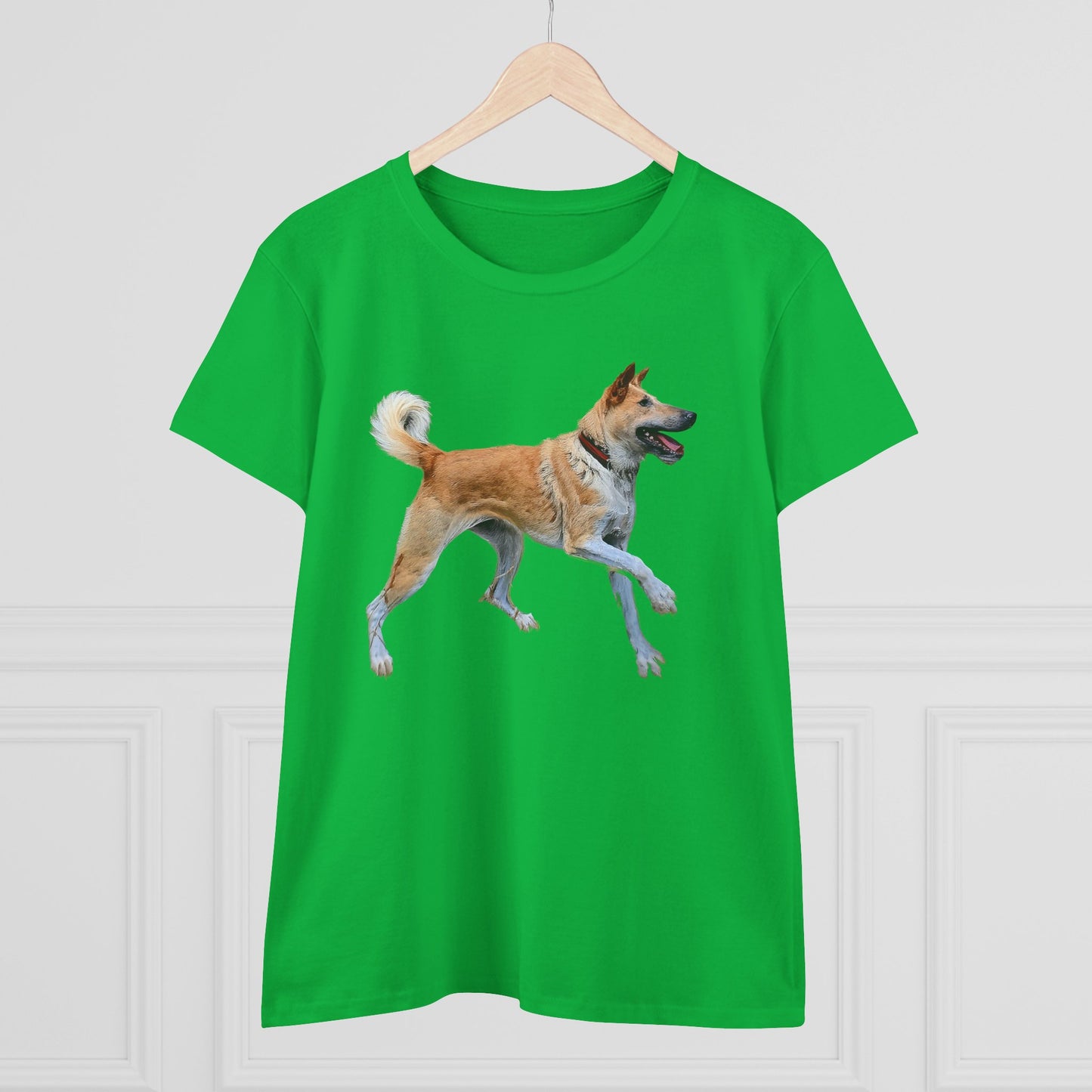 Korean Jindo Women's Midweight Cotton Tee
