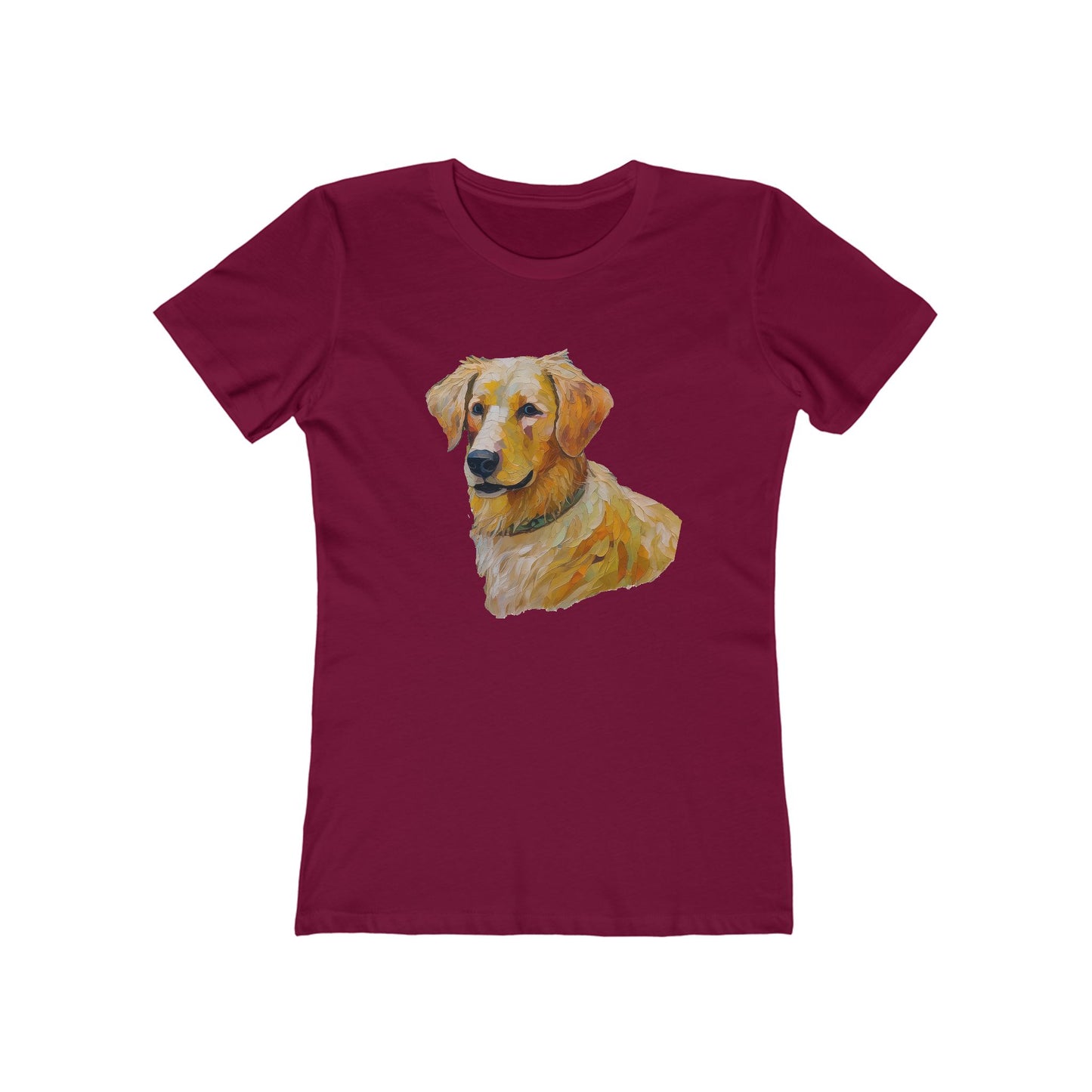 Golden Retriever Puppy Women's Slim Fitted Tee