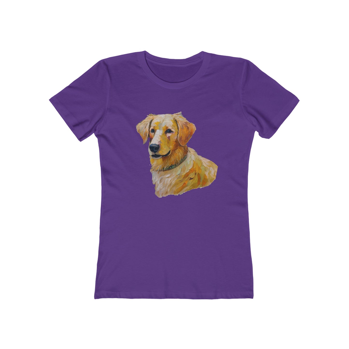 Golden Retriever Puppy Women's Slim Fitted Tee