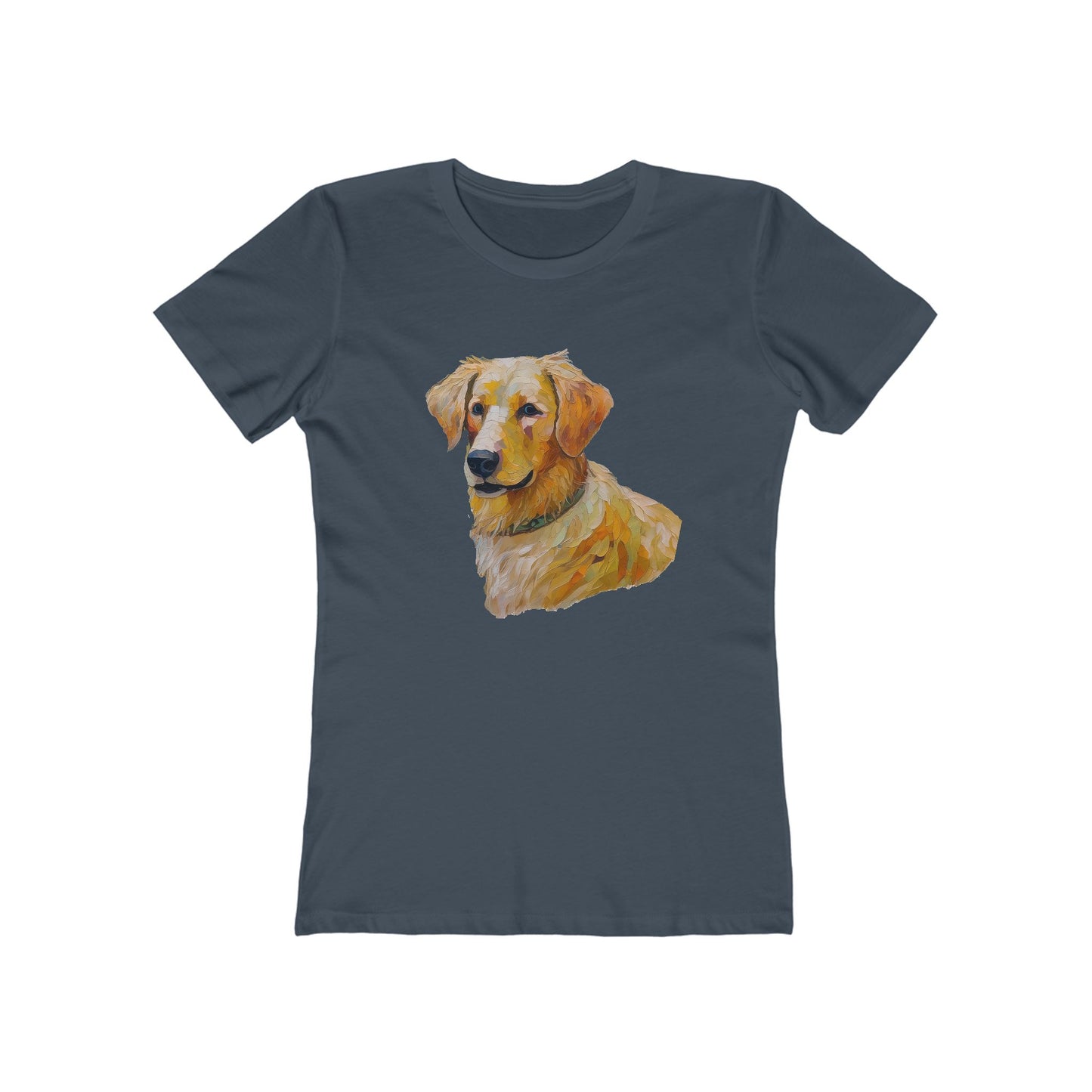 Golden Retriever Puppy Women's Slim Fitted Tee
