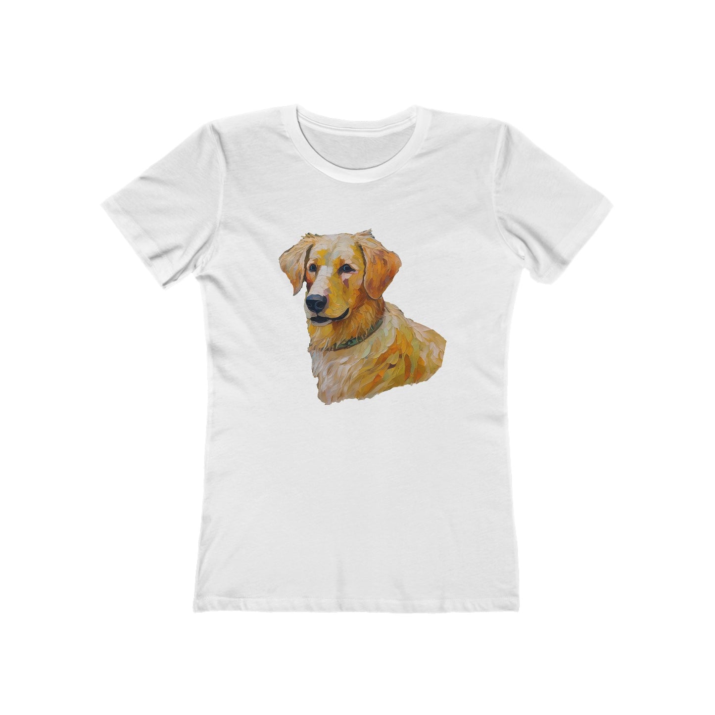 Golden Retriever Puppy Women's Slim Fitted Tee